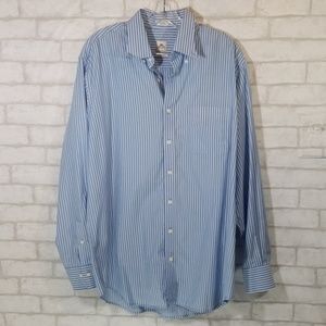Peter Millar striped button down shirt size Large
